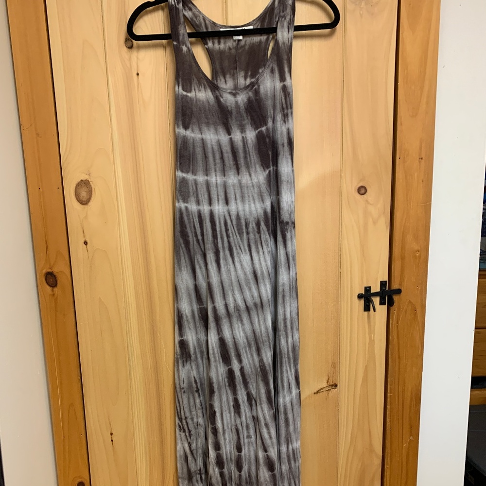 Fitted Tie Dye Maxi Dress